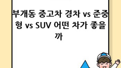부개동 중고차 🚗 똑똑하게 사는 법! (ft.꿀팁 대방출)